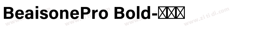 BeaisonePro Bold字体转换